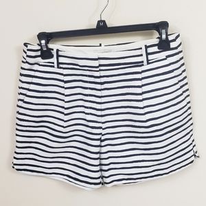 J. Crew Black & White Striped Shorts. Sz. 0